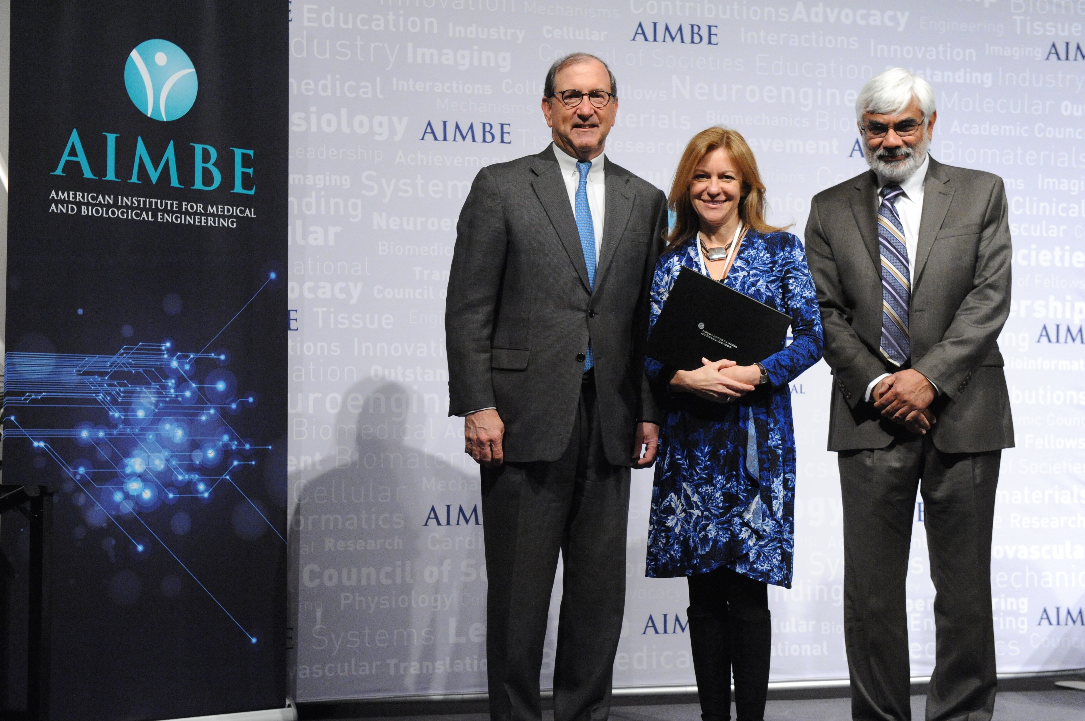 Dr. Marcolongo at the AIMBE induction ceremony
