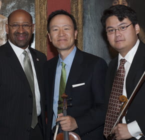 Mayor Nutter and Philadelphia Orchestra Concertmaster ansd Violist