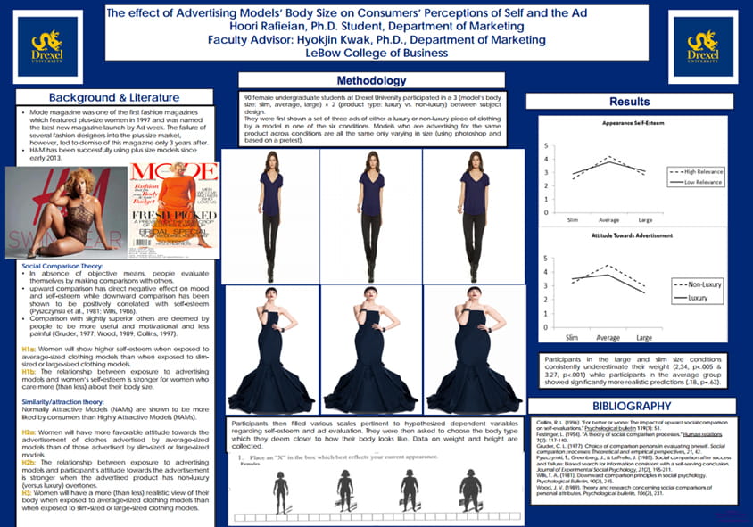 “The Effect of Advertising Models’ Body Size on Consumers’ Perceptions of Self and the Ad” by Hoori Rafieian