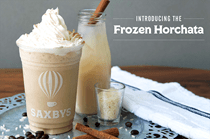 The new Frozen Horchata from Saxbys was created for Drexel's Class of 2018 and will be available at the two Saxbys locations on the University City Campus. Photo courtesy Saxbys. 