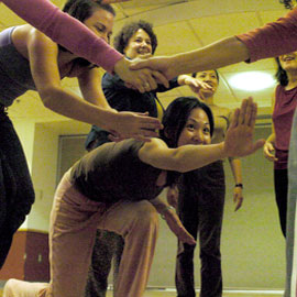 dancers with hands