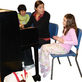 People playing piano