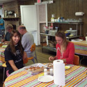 Students at breakfast in Barnegat Bay