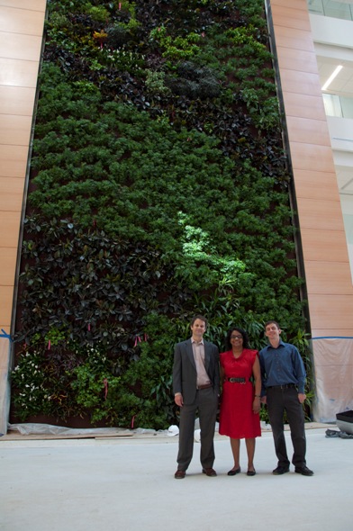 Biowall and researchers, small