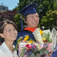 mother with son graduating