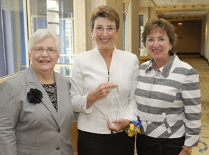 From left to right: Dean Donnelly, Judy LeFlore, Ann Baiada