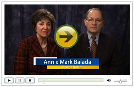 Ann & Mark Baiada and Play Button