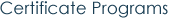 Certificate Programs