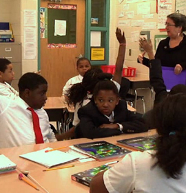 Students in a classroom