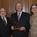 Dr. Brian P. Schmidt with his Award