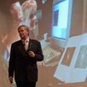 Dr. Brian P. Schmidt speaking at the 17th Annual Kaczmarczik Lecture