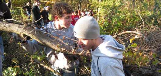 Drexel Students volunteering in the community