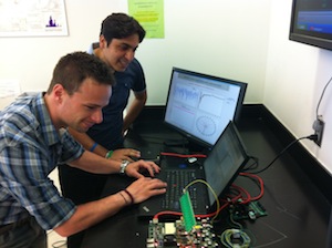 students working on a computer