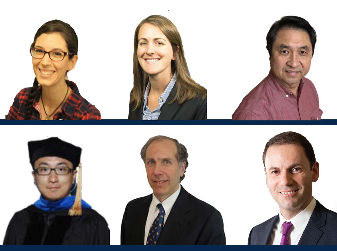 Headshots of six faculty members