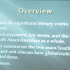 Matthew Wiley's project, "Flattening South Asia: The Impact of Globalization on South Asian Literature"