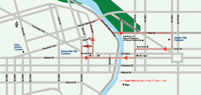 Bus Map - Dragon Route