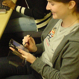 Female student with PDA