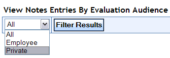 Filter Note Entries By Audience