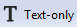 Text-only icon.