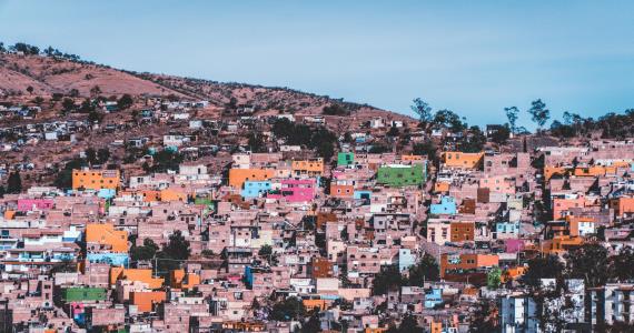 colorful Latin American slums
