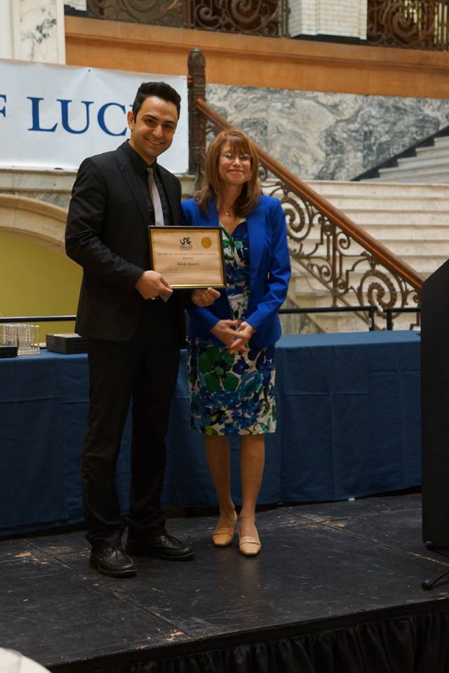 Ph.D. student Babak Anasori receives the Drexel Teaching Achievement Award