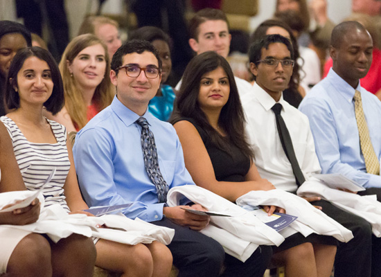 Drexel medical students at the annual White Coat Ceremony.