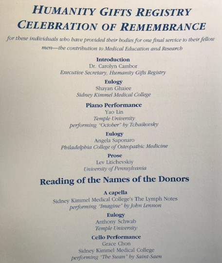 Annual Celebration of Remembrance in Philadelphia