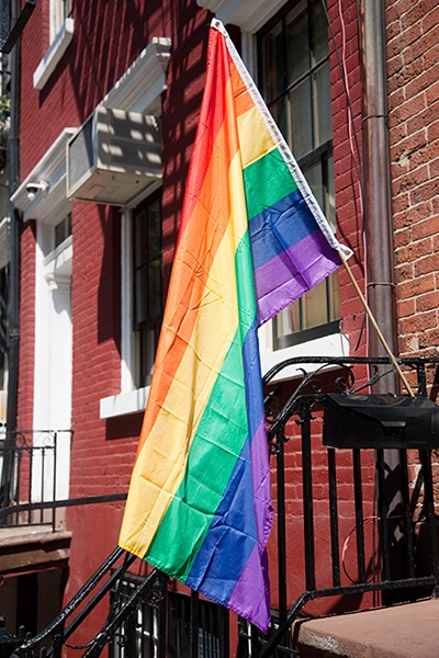 Pride Flag - Brick Row House