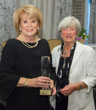 2017 Woman One Honoree Molly Shepard with IWHL Director Lynn Yeakel