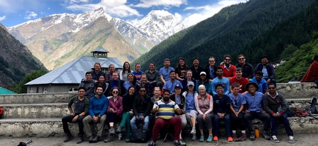 Drexel medical student Ridgley Schultz during his global health experience: group photo