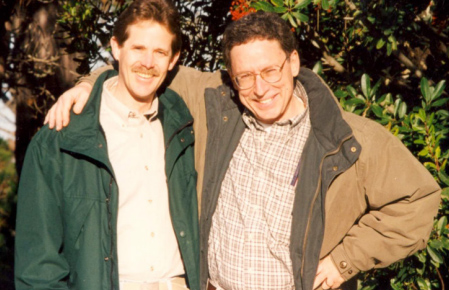 Itzhak Fischer with John Houle in a meeting (mid 90s)