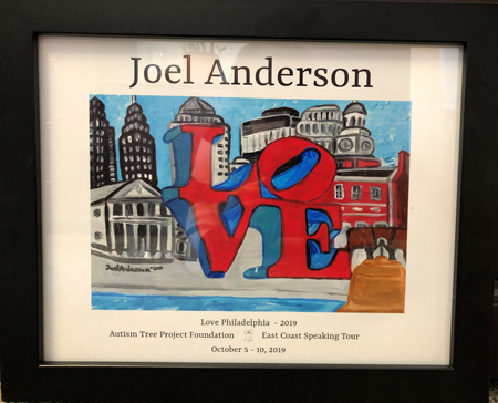 Division of Pre-med and Pre-health programs hosts Joel Anderson, artist and ambassador for the Autism Tree Foundation