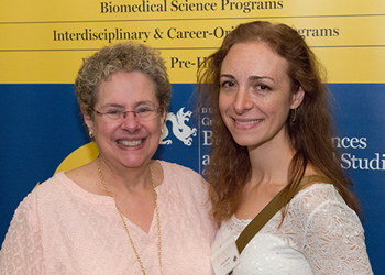 Emilia Arturo and thesis adviser Eileen Jaffe, PhD, Fox Chase Cancer Center