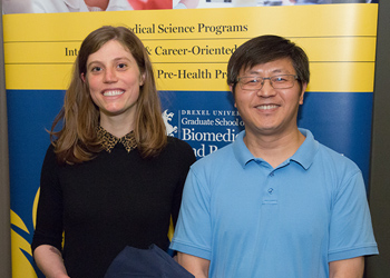 Sarah Monaco and mentor Wen-Jun Gao, PhD