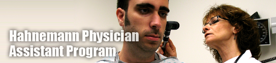 Hahnemann Pysician Assistant Program Banner