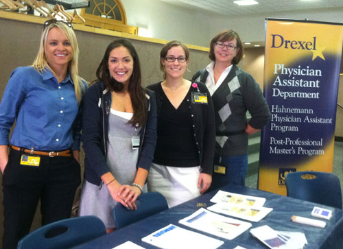 Students at the Drexel University Hahnemann Physician Assistant Program “What is a PA?” event.
