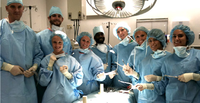 Students in operating room