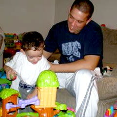 child patient with father