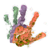 childs handprint