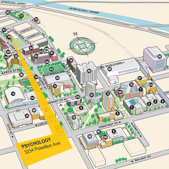 Psychology Department Campus Map