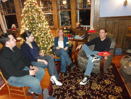 Holiday Party - Stephanie, Lynn and James (December 2010)