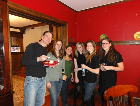 Holiday Party - James, Liz, Elizabeth, Lauren, Mackenzie and Marina (December 2010)
