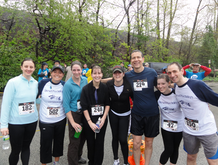 Narberth runners post-race (April 2011)