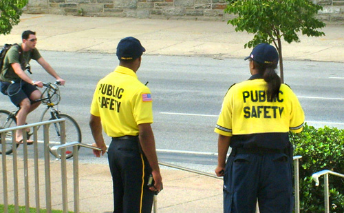 Security Officers on campus