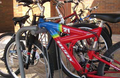 Keep bicycles locked up at all times!