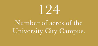 69 total number of academic building owned by the university