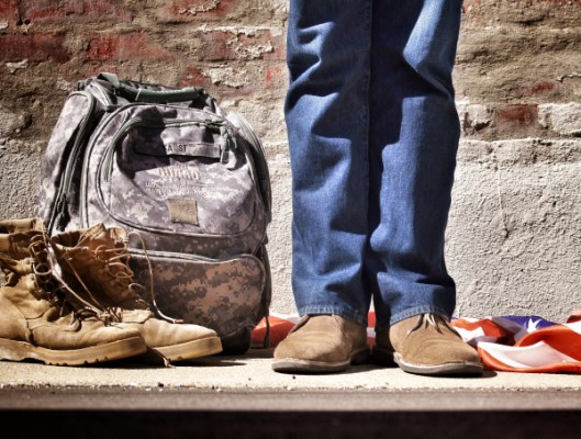 Photo of a military veteran student