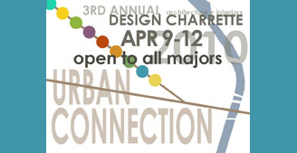 Design Charrette Logo with teal background