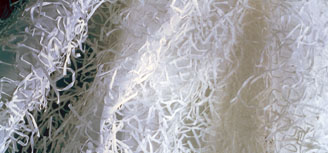 white textile design by reiko sudo