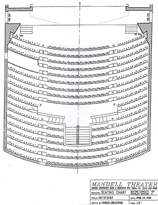 Mandell Seating Chart